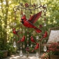 thumbnail image 1 of Graceful Cardinal Wind Chime - Graceful Bird Wind Chime Crystal Suncatcher Hanging Decor, 1 of 8