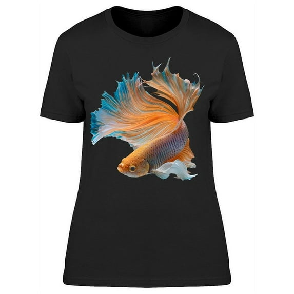 Graceful Close-up Betta Fish T-Shirt Women -Image by Shutterstock, Female Large