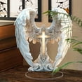thumbnail image 1 of Graceful The Cross Prayer Wings Angel Figurine, 2026 New Gorgeous Angel Wings Cross Decoration for Desk and Living Room Decoration, Garden Angel Statues for Easter Mother's Day - (Cross), 1 of 8