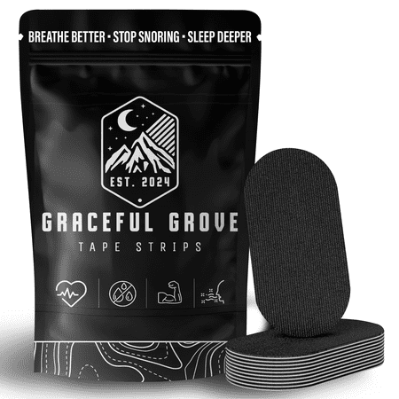 Graceful Grove Breathable Mouth Tape for Snoring - 30 Count
