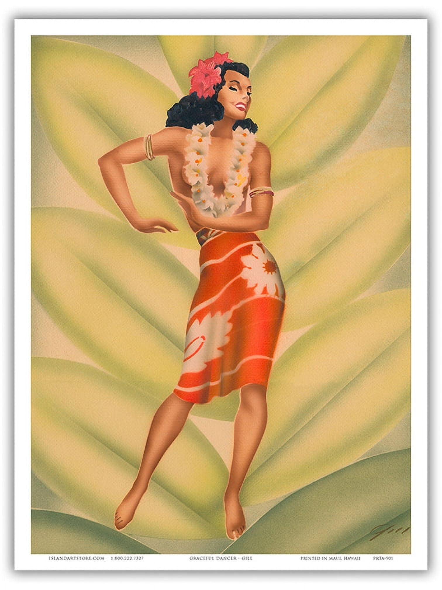 80s HULA DANCER 特大アート フレーム 油彩画 ヴィンテージ 80s HULA DANCER 特大アート フレーム 油彩画 ヴィンテージ