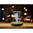thumbnail image 1 of Graceful Reindeer | 3D Engraved Crystal Sculpture, 1 of 6