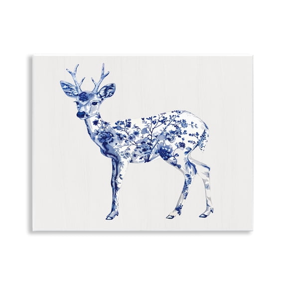 Graceful Toile Deer Wall Plaque Art, design by Lettered and Lined