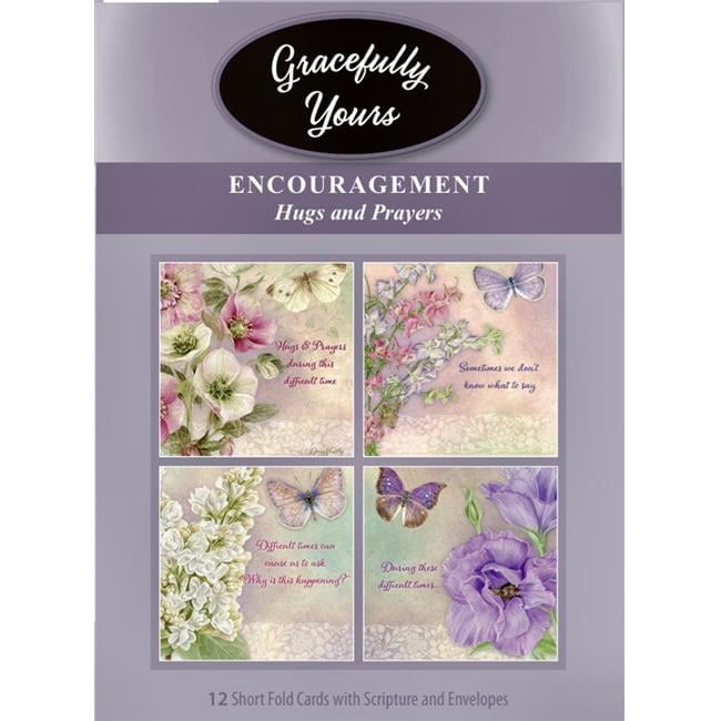 Gracefully-Yours 194 Encouragement- Hugs & Prayers Featuring The Passion Translation & Artist Jane Shasky Greeting Cards