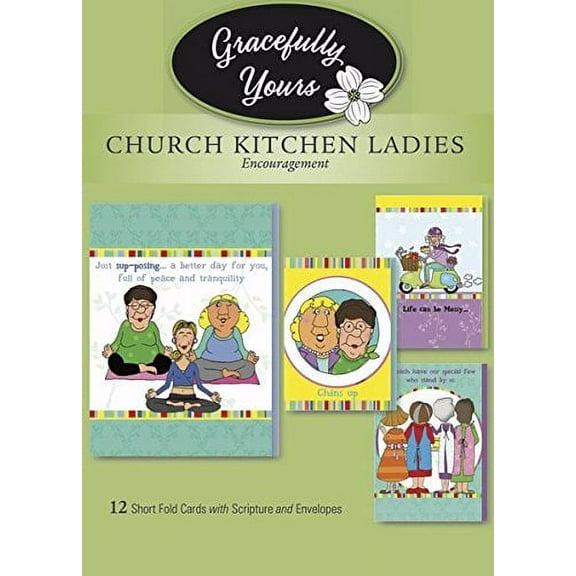 Gracefully Yours Encouragement Cards "Church Kitchen Ladies" - 12 Card Pack