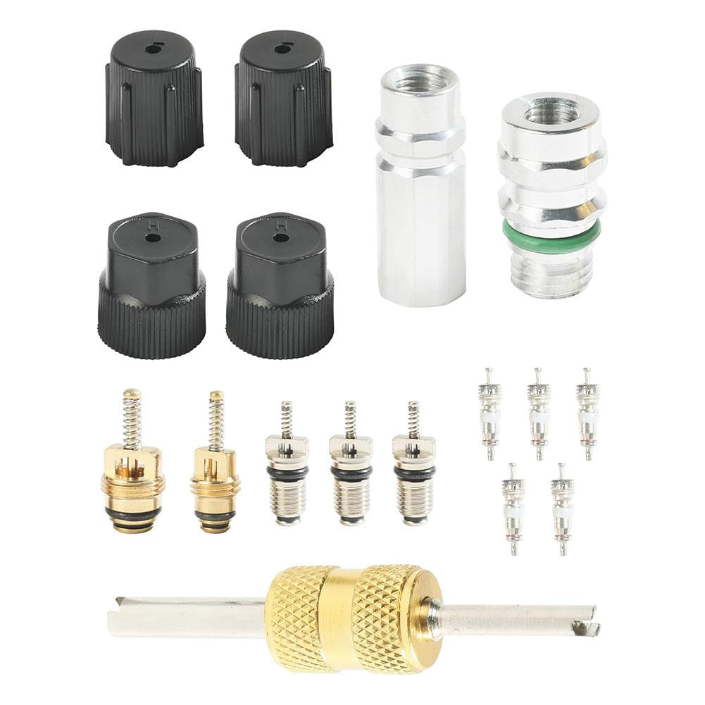 Gracefulvara A set of car air conditioning AC valve core kit, auto