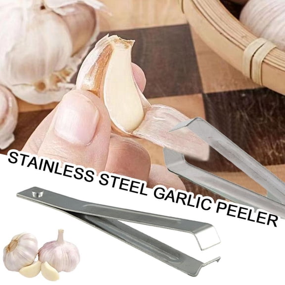 Gracefulvara Fish Bone Tweezers Set Garlic Peeler Garlic Tweezer Remover Tool Tongs HOTS