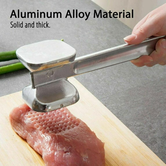 Gracefulvara Meat Tenderizer DualSided Nails Meat Mallet Meat Hammer Used for SteakSML