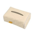 Gracefulvara Offwhite diamondshaped tissue box car leather tissue box