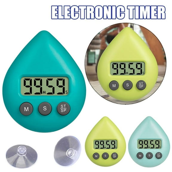 Gracefulvara Water Drop Electronic Timer Programmable Countdown With And Sucti Timer G0G