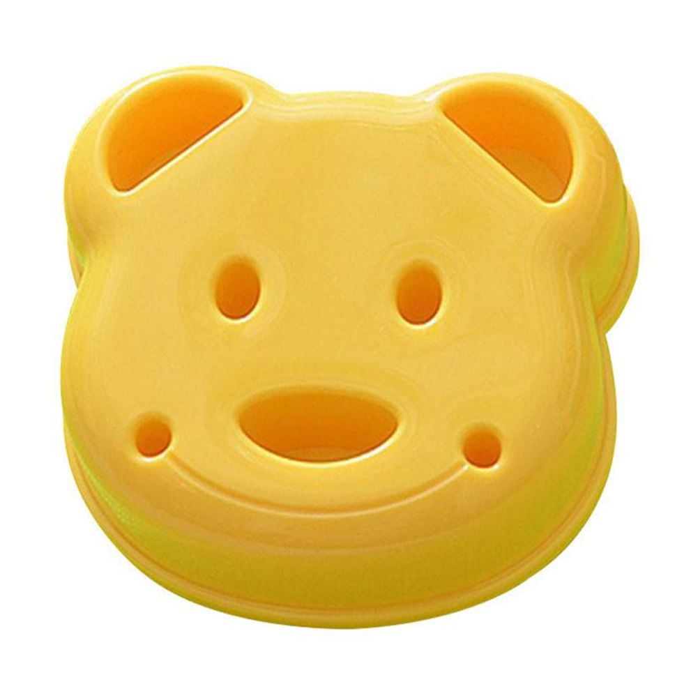 Gracefulvara Yellow Bear Cute Cartoon Bear Bread Cutting Car Bento ...