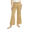 thumbnail image 1 of Gracia Womens Cargo Wide Leg High-Waisted Jeans, 1 of 2