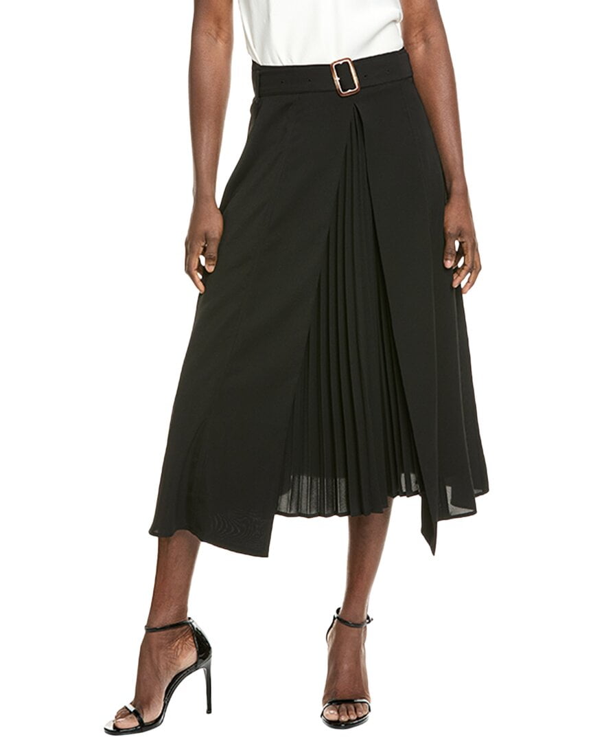 Gracia womens Accordion Pleated Skirt, l, Black - Walmart.com