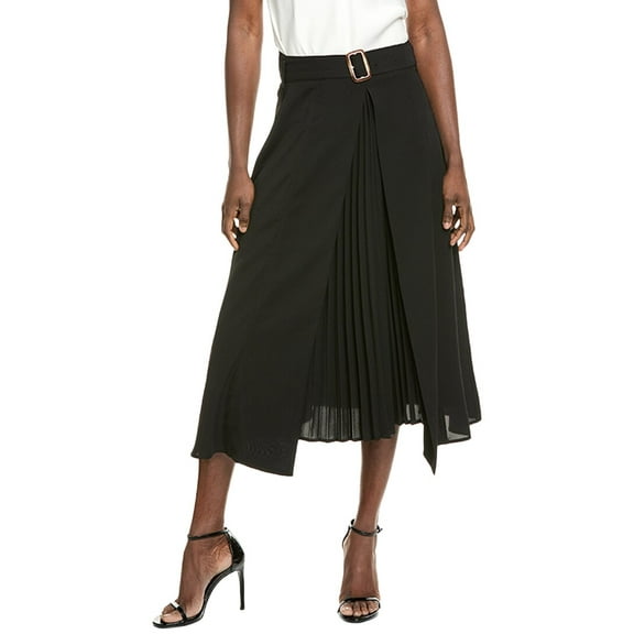 Gracia womens  Accordion Pleated Skirt, s, Black