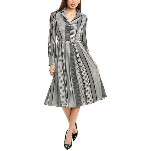 Gracia womens  Belted Shirtdress, s, Black