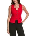 thumbnail image 1 of Gracia womens  Button Vest, s, Red, 1 of 3