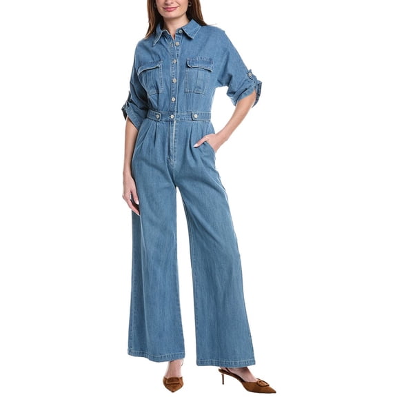 Gracia womens Denim Jumpsuit, m, Blue