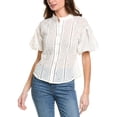 thumbnail image 1 of Gracia womens  Eyelet Top, m, White, 1 of 3