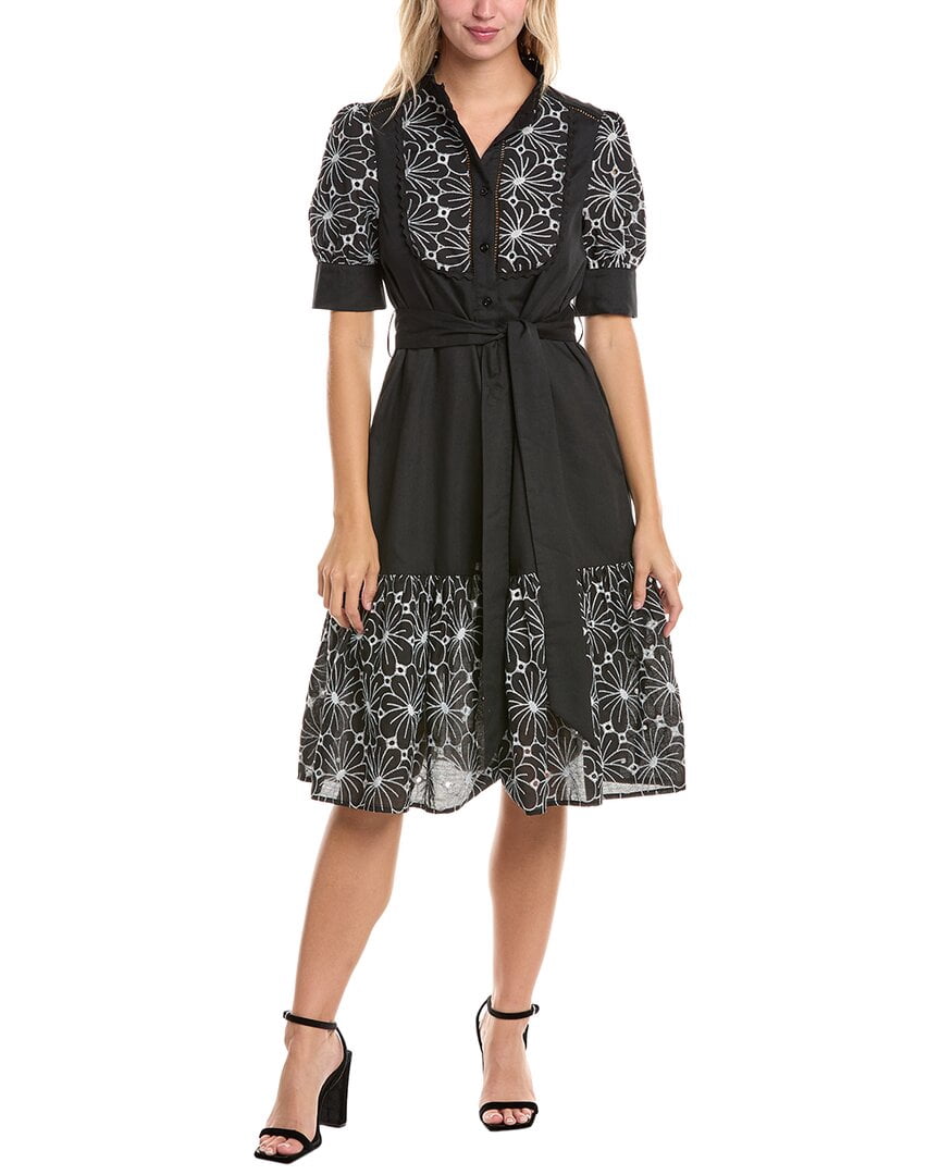 Gracia womens Flower Embroidered Shirtdress, s, Black - Walmart.com Gracia womens Flower Embroidered Shirtdress, s, Black - Walmart.com