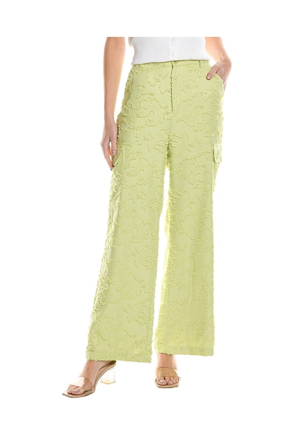 womens Fringe Pattern Cargo Pant, m, Green