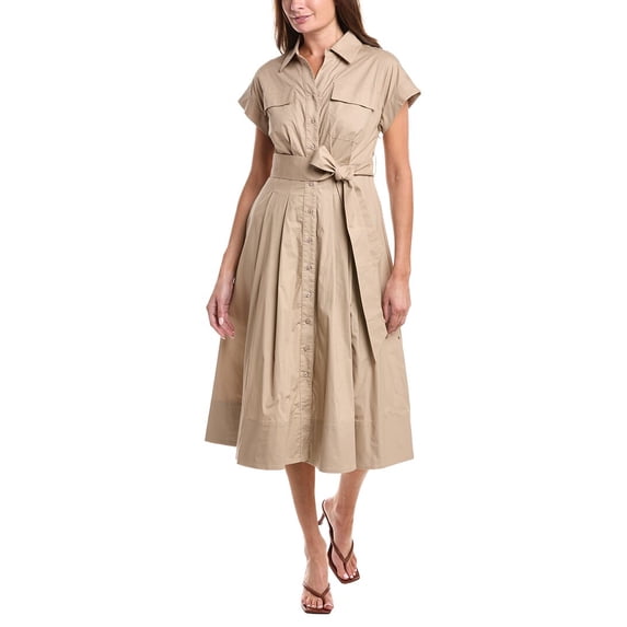 Gracia womens Front Pockets Shirtdress, l
