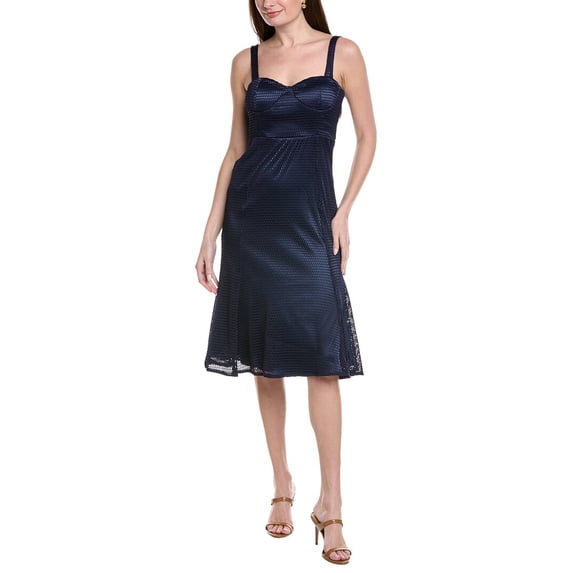 Gracia womens Mesh Sleeveless Bodycon Fish Tail Dress, m, Navy