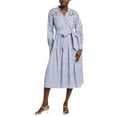 thumbnail image 1 of Gracia womens  Midi Dress, l, Blue, 1 of 3