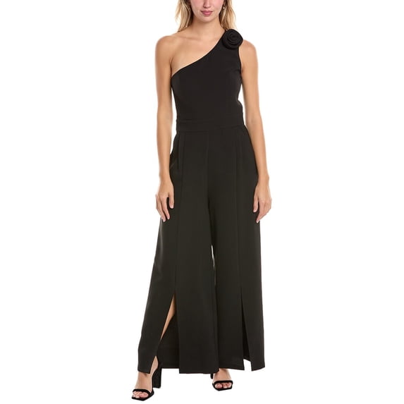 Gracia womens One-Shoulder Jumpsuit, s, Black