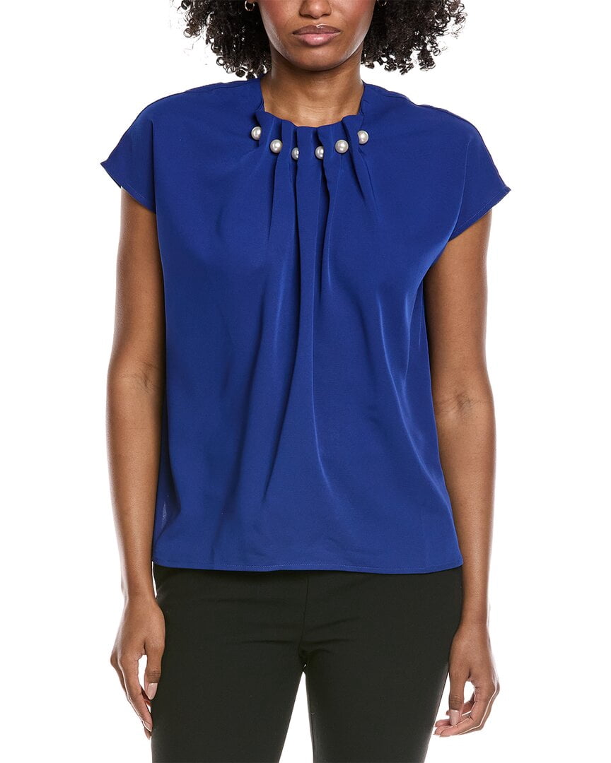Gracia Pearl Embellished Neck Top Women’s