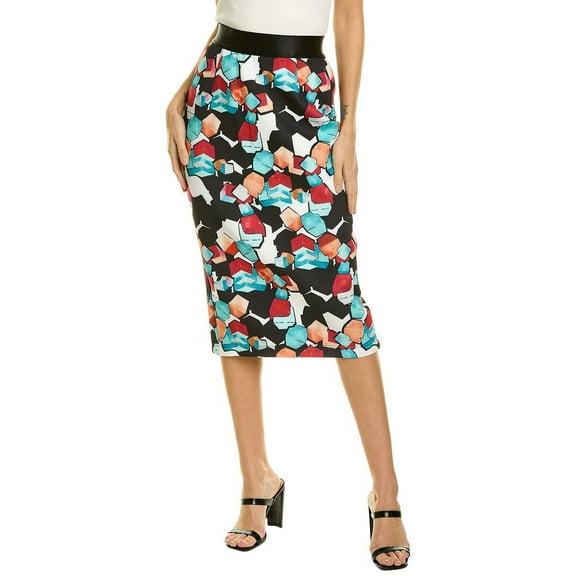 Gracia womens  Printed Pencil Skirt, S, Green