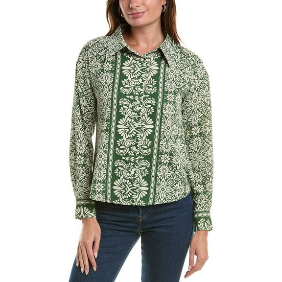 Gracia womens  Printed Top, s, Green