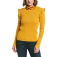 thumbnail image 1 of Gracia womens  Ribbed Sweater, L, Yellow, 1 of 3