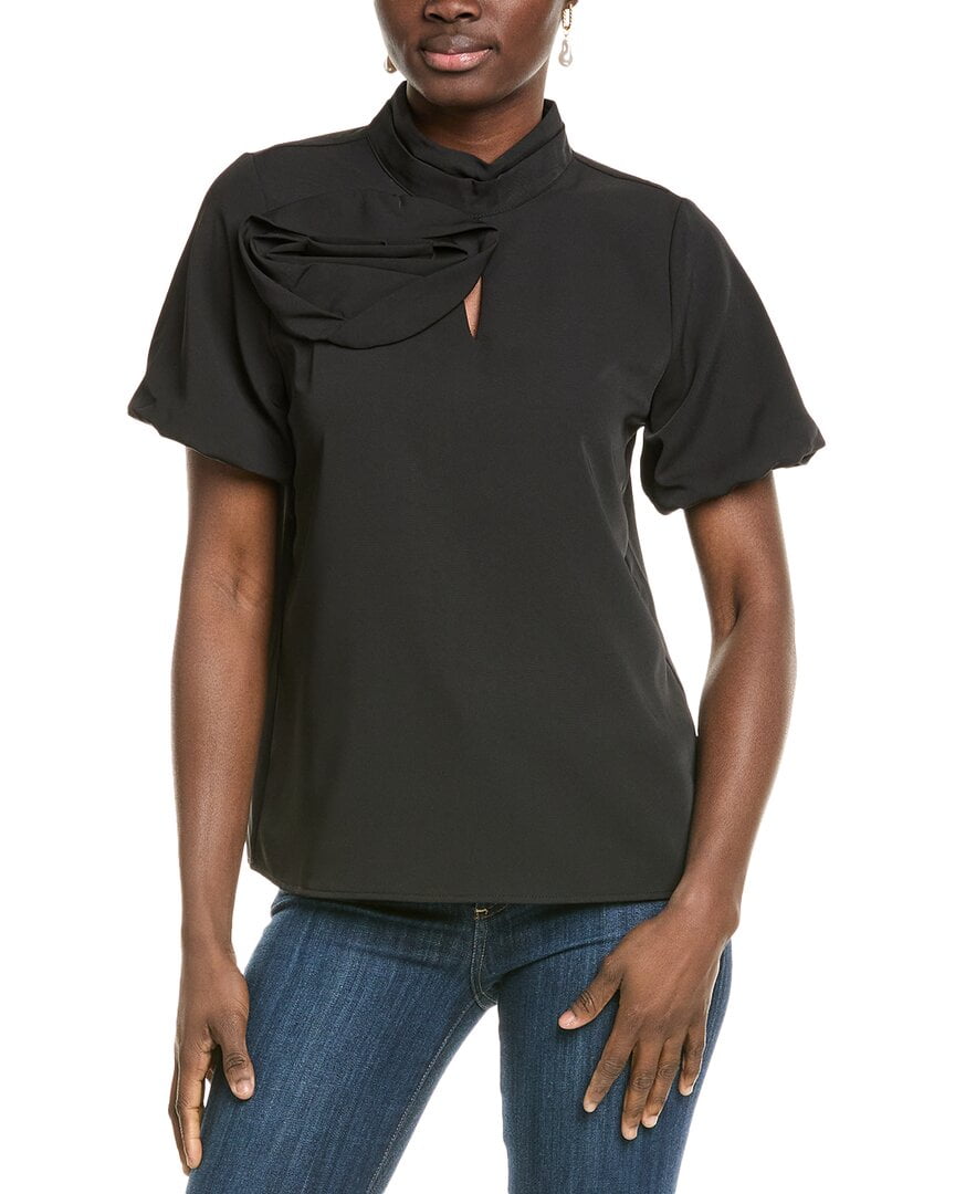 Gracia Rose Detail Puff Sleeve Top Women’s