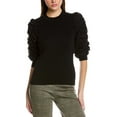 thumbnail image 1 of Gracia womens  Ruched Top, S, Black, 1 of 3