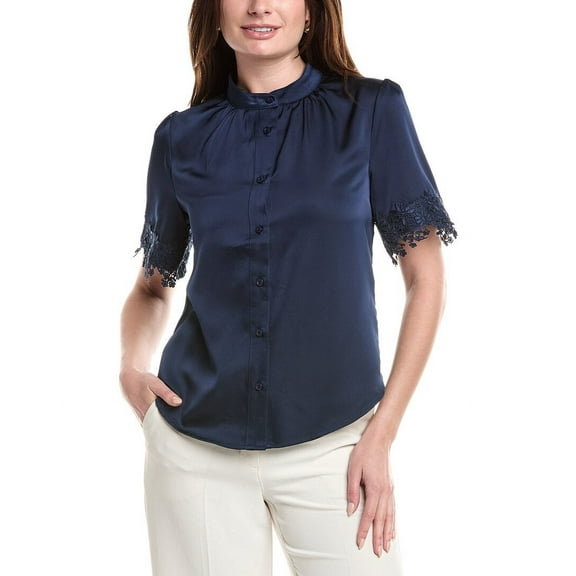 Gracia womens  Satin Blouse, s, Blue