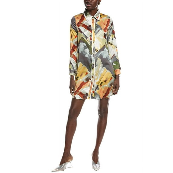 Gracia womens Shirt Dress, s, Grey