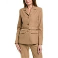 thumbnail image 1 of Gracia womens  Straight Fit Blazer, s, Brown, 1 of 3