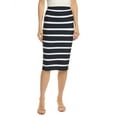 thumbnail image 1 of Gracia womens  Striped Bodycon Skirt, L, Navy, 1 of 3