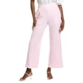 thumbnail image 1 of Gracia womens  Textured Wide Leg Pant, l, Pink, 1 of 3