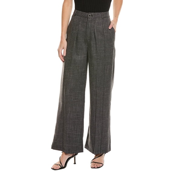 Gracia womens Wide Leg Pant, l, Gray