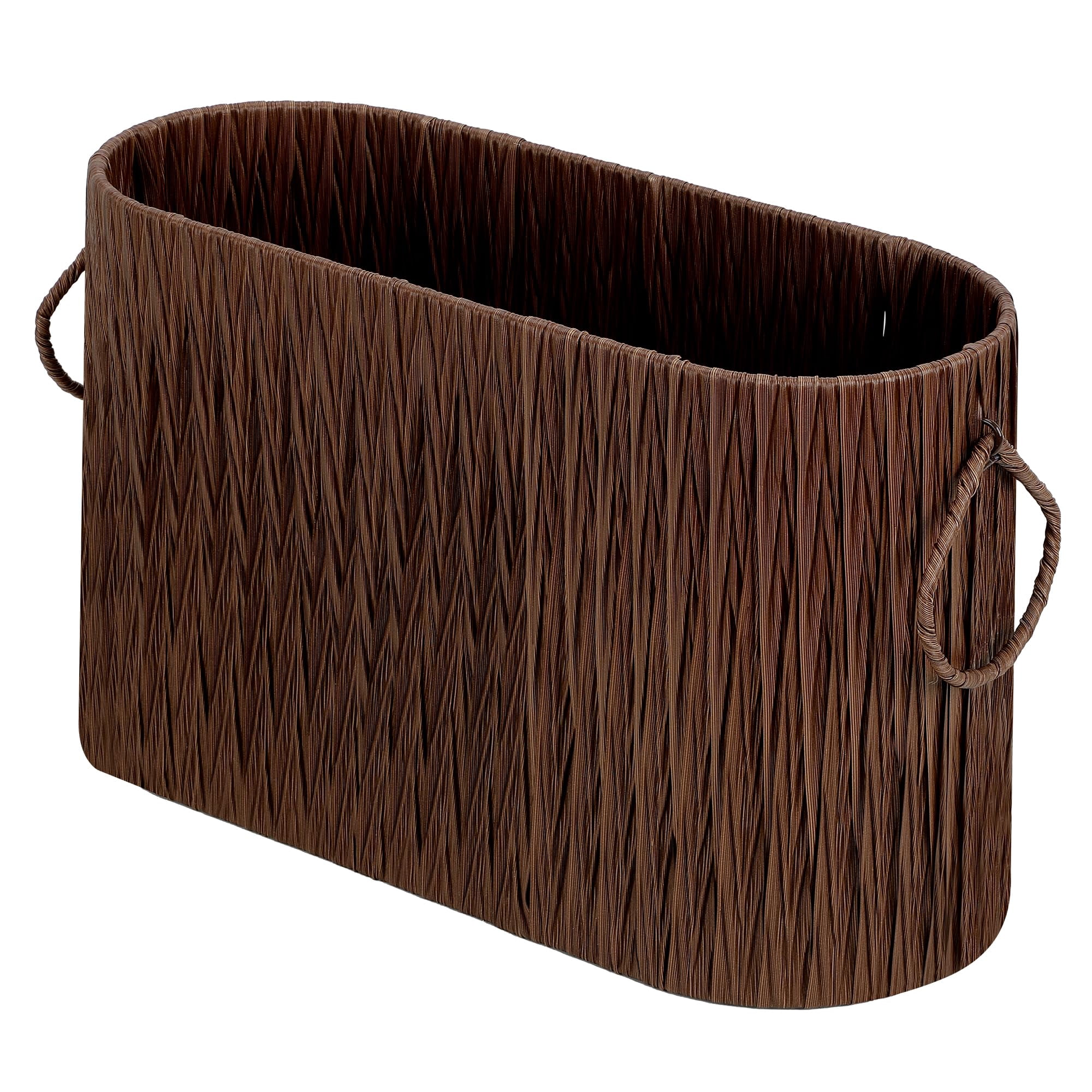 Graciadeco Wicker Toilet Paper Storage Holder, Narrow Woven Basket for ...