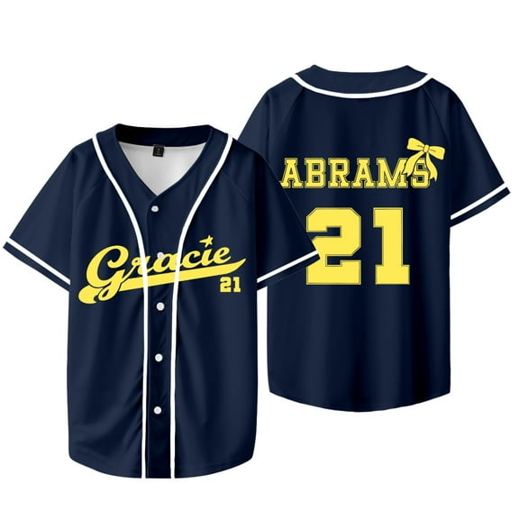 Gracie Abrams 21 Baseball Jacket Tee The Secret of Us 2025 Merch Jersey Unisex Short Sleeve T-Shirts