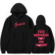 DGSGSWTT Gracie Abrams I've Missed You Im Sorry Hoodies Unisex Pocket Drawstring Fashion Print Pullover
