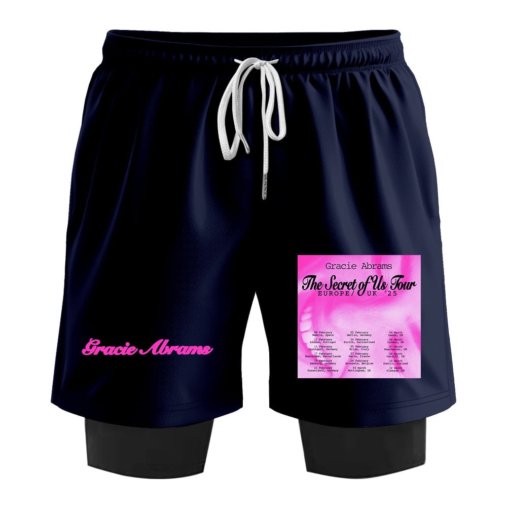 Gracie Abrams The Secret of US World Tour 2025 Fake Two Shorts Hip Hop