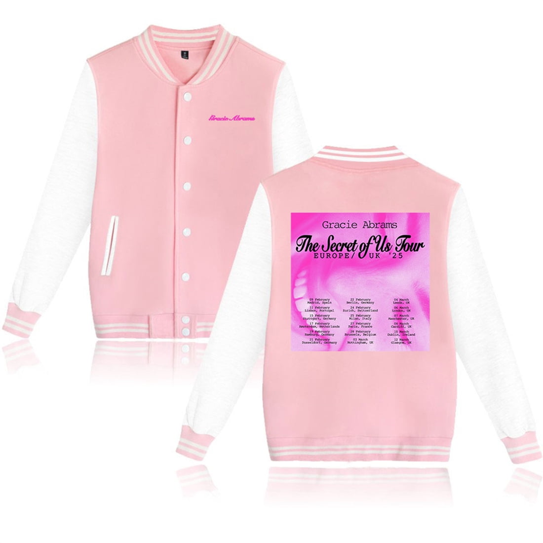 Gracie Abrams The Secret of US World Tour 2025 Jackets Men Women Baseball Uniform
