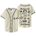 thumbnail image 1 of Gracie Abrams The Secret of Us Baseball Jacket Tee Summer Unisex V-neck Short Sleeve T-Shirts, 1 of 6