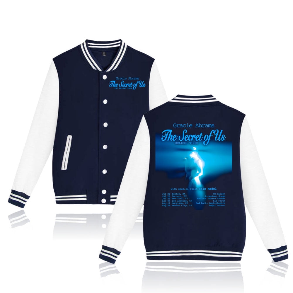 Gracie Abrams The Secret of Us Deluxe Tour 2025 Baseball Jacket Clothes