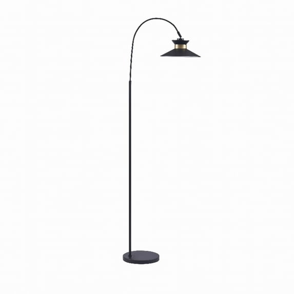 Bromi Design Gracie Metal Arc Floor Lamp in Black