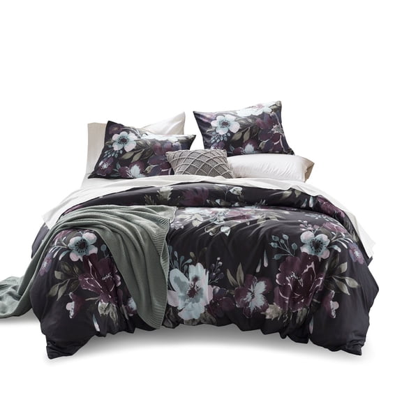 Gracie Mills 3-Piece Gia Floral Printed Comforter Set