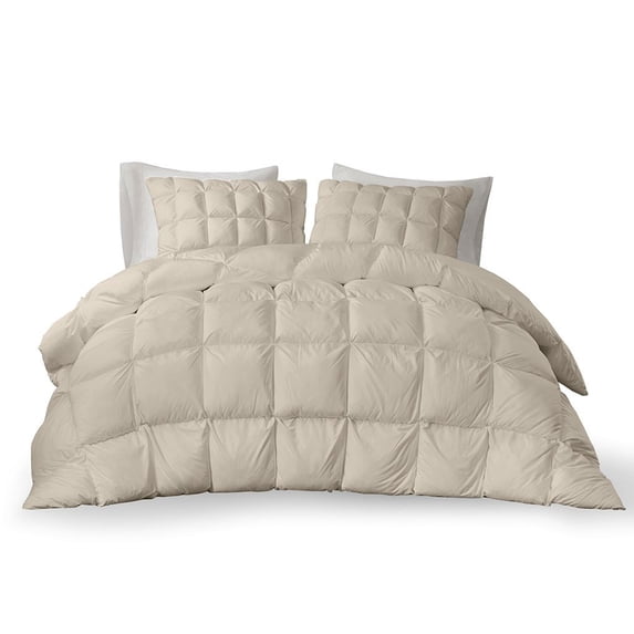Gracie Mills 3D Puff Stitch Down Alternative Comforter Overfilled 250 GSM Microfiber